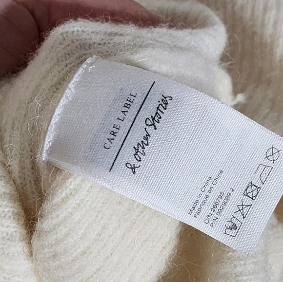 & Other Stories Cream Knit Sweater with Button Detail - Picture 3 of 6